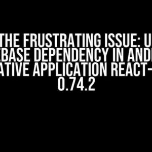 Solving the Frustrating Issue: Unable to Add Firebase Dependency in Android for React Native Application React-Native V 0.74.2