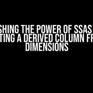 Unleashing the Power of SSAS Cubes: Creating a Derived Column from 2 Dimensions